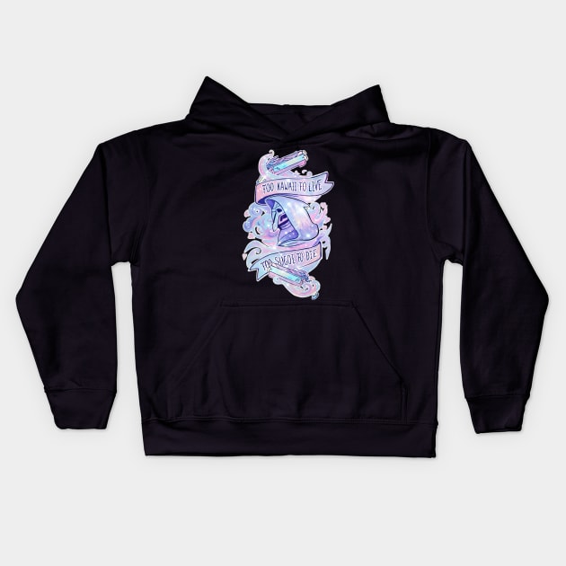 Star pastel Reaper - too kawaii to live, too sugoi to die Kids Hoodie by iisjah